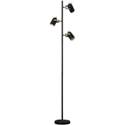 Abruzzo Retro lampa stojąca 3x20 W czarna ABR-RRC-C-3XE14