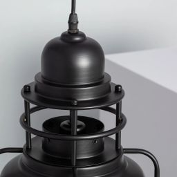 Abruzzo Retro lampa wisząca 1x40 W czarna ABR-RRG-E27