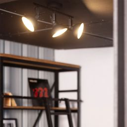 Abruzzo Retro lampa podsufitowa 3x20 W czarna ABR-RRO-C-3XE14