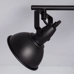 Abruzzo Retro lampa podsufitowa 3x20 W czarna ABR-RRO-C-3XE14