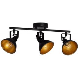 Abruzzo Retro lampa podsufitowa 3x20 W czarna ABR-RRO-C-3XE14