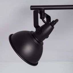 Abruzzo Retro lampa podsufitowa 4x20 W czarna ABR-RRO-C-4XE14