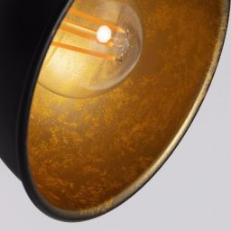 Abruzzo Retro lampa podsufitowa 4x20 W czarna ABR-RRO-C-4XE14