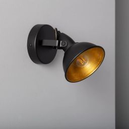 Abruzzo Retro kinkiet 1x20 W czarny ABR-RRO-C-E14