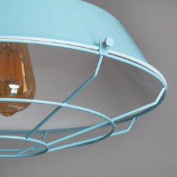 Abruzzo Retro lampa wisząca 1x40 W niebieska ABR-RRP-B-E27