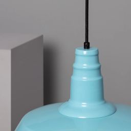Abruzzo Retro lampa wisząca 1x40 W niebieska ABR-RRP-B-E27