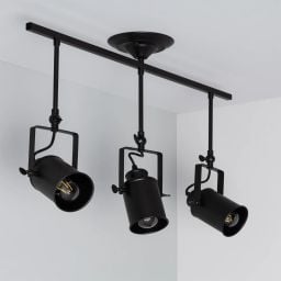 Abruzzo Retro lampa wisząca 3x20 W czarna ABR-RRT-C-3XE27
