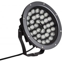 Abruzzo Rosabella naświetlacz 36 W 3000K czarny ABR-RZR-36W