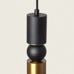 Abruzzo Spoti lampa wisząca 1x20 W czarna-złota ABR-SZK-ZC