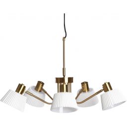 Abruzzo Dali lampa wisząca 6x10 W złota ABR-Z6XE14-DALI
