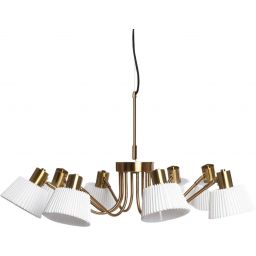 Abruzzo Dali lampa wisząca 8x10 W złota ABR-Z8XE14-DALI