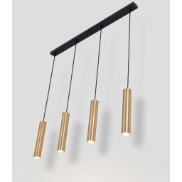 Abruzzo Spoti lampa wisząca 4x20 W złota ABR-ZLW4T-Z