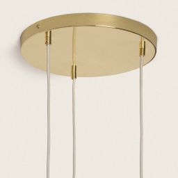 Abruzzo Claro lampa wisząca 3x40 W zielona-przezroczysta-złota-fioletowa ABR-3SKCLA