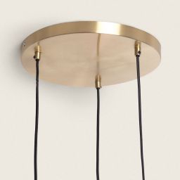 Abruzzo Sfero lampa wisząca 3x20 W złota-czerwona ABR-3SKCR