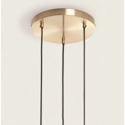 Abruzzo Sfero lampa wisząca 3x20 W czarna-złota ABR-3SLWS-E14