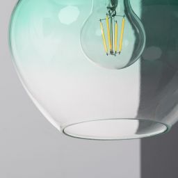 Abruzzo BlueSky lampa wisząca 1x40 W czarna-zielona-przezroczysta ABR-BSE27