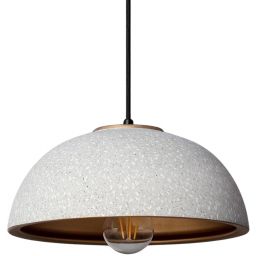 Abruzzo Ciri lampa wisząca 1x40 W czarna-szary/popielaty-miedź ABR-CIRI-E27