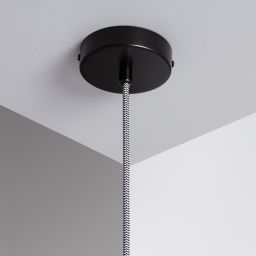 Abruzzo Goliat lampa wisząca 1x40 W czarna-mleczna ABR-CKG