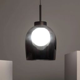 Abruzzo Goliat lampa wisząca 1x40 W czarna-mleczna ABR-CKG