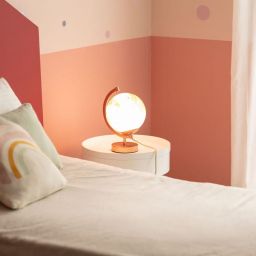 Abruzzo Globi lampka nocna dziecięca 1x40 W różowa ABR-GLO-R