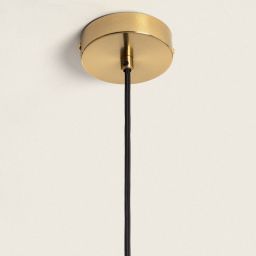 Abruzzo Kaspi lampa wisząca 1x10 W przezroczysta-złota ABR-KASP-E27