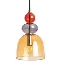 Abruzzo Koloreno lampa wisząca 1x20 W złota-bursztynowa ABR-KOLO2-A