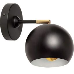 Abruzzo Librio Stefano kinkiet 1x40 W złoty/czarny ABR-KWS-E27