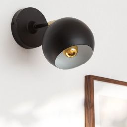 Abruzzo Librio Stefano kinkiet 1x40 W złoty/czarny ABR-KWS-E27