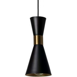 Abruzzo Librio Salvatore lampa wisząca 1x40 W czarny/złoty ABR-KWSZ2-E27