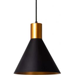 Abruzzo Librio Salvatore lampa wisząca 1x40 W czarny/złoty ABR-KWSZ-E27