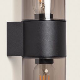 Abruzzo Gardena Moderno Pietro kinkiet zewnętrzny 2x40 W czarny ABR-KZP-2XE27
