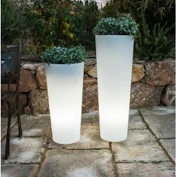 Abruzzo Gardena Moderno Matteo stojąca zewnętrzna 1x40 W biały ABR-LODM-E27