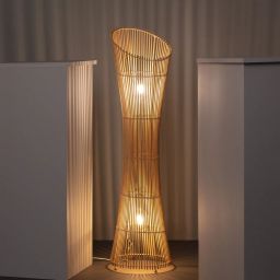 Abruzzo Boho lampa stojąca 2x40 W brązowa ABR-LP1-BH-E27