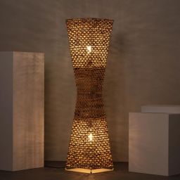 Abruzzo Boho lampa stojąca 2x40 W brązowy ABR-LP2-BH-E27