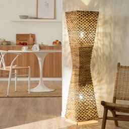 Abruzzo Boho lampa stojąca 2x40 W brązowy ABR-LP2-BH-E27