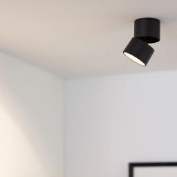 Abruzzo Estetica LED Romeo lampa podsufitowa 1x7 W LED czarny ABR-LPR-7W-C-WW