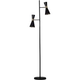 Abruzzo Salvatore lampa stojąca 2x20 W czarna-złota ABR-LPS2XE27