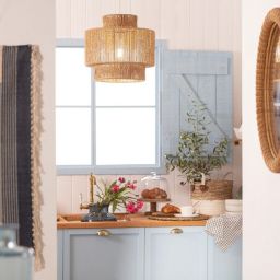 Abruzzo Boho Sara lampa wisząca 1x40 W brązowy ABR-LW14-BH-E27