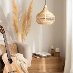 Abruzzo Boho Lidia lampa wisząca 1x40 W brązowy ABR-LW16-BH-E27