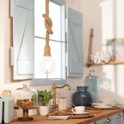 Abruzzo Boho Daria lampa wisząca 1x40 W brązowy ABR-LW3-BH-E27