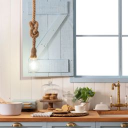 Abruzzo Boho Daria lampa wisząca 1x40 W brązowy ABR-LW3-BH-E27