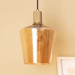 Abruzzo Ogi lampa wisząca 1x20 W miodowa-złota ABR-LWOGI