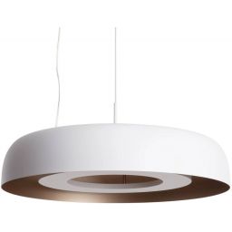 Abruzzo Portafortuna lampa wisząca 1x20 W biała-brązowa ABR-LWPF20W-W