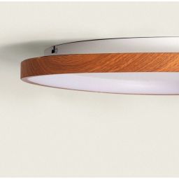 Abruzzo Gipo plafon 1x30 W biały-drewno ABR-PLAG60-D