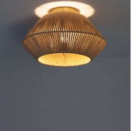 Abruzzo Boho lampa podsufitowa 1x20 W złota-brązowa ABR-PLEDI