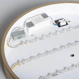 Abruzzo Cerchio Angelo plafon 1x18 W LED biały/złoty ABR-PLO-Z-18W-CCT