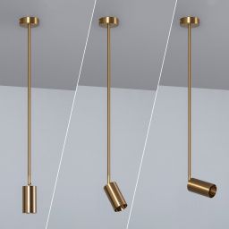 Abruzzo Fin lampa wisząca 1x20 W złota ABR-SLFIN-GU10