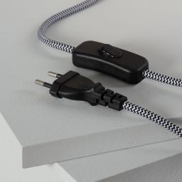 Abruzzo Meblo lampa stojąca 1x12 W biała-złota-drewno-marmur ABR-SLMEBLO-G9