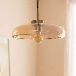 Abruzzo Artel lampa wisząca 1x20 W miodowa-złota ABR-SLWA-E27