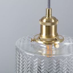 Abruzzo Wanda lampa wisząca 1x20 W przezroczysta-złota ABR-SLWW